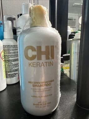 CHI Keratin Reconstructing Shampoo - NEW SHRINK WRAPPED. 12 oz. Made in USA.NEW